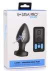 Zeus Vibrating and E-Stim Silicone Rechargeable Anal Plug with Remote Control