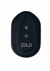 ZOLO Vibrating Remote Control Silicone Rechargeable Penis Extender Strap-On - Black