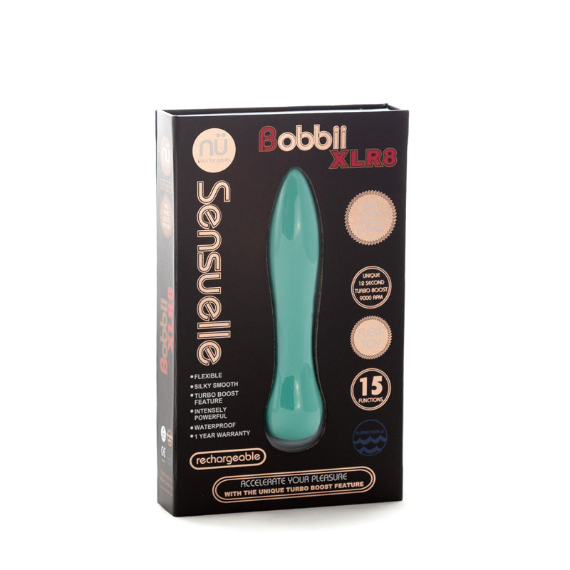 nü Sensuelle Bobbii XLR8- 15 Function Rechargeable Vibrator - Love on This