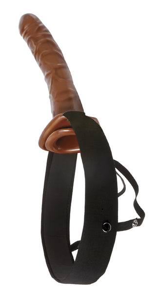 Fetish Fantasy Series 10" Chocolate Dream Hollow Strap-On - Love on This